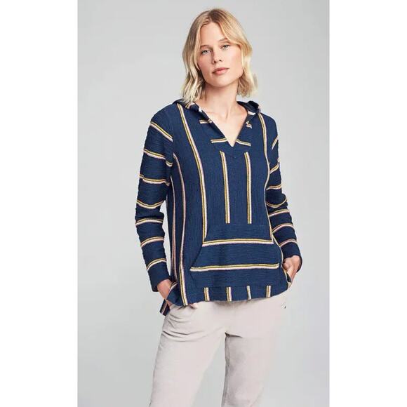 Faherty M seabrook poncho navy sayulita surf - Picture 1 of 7